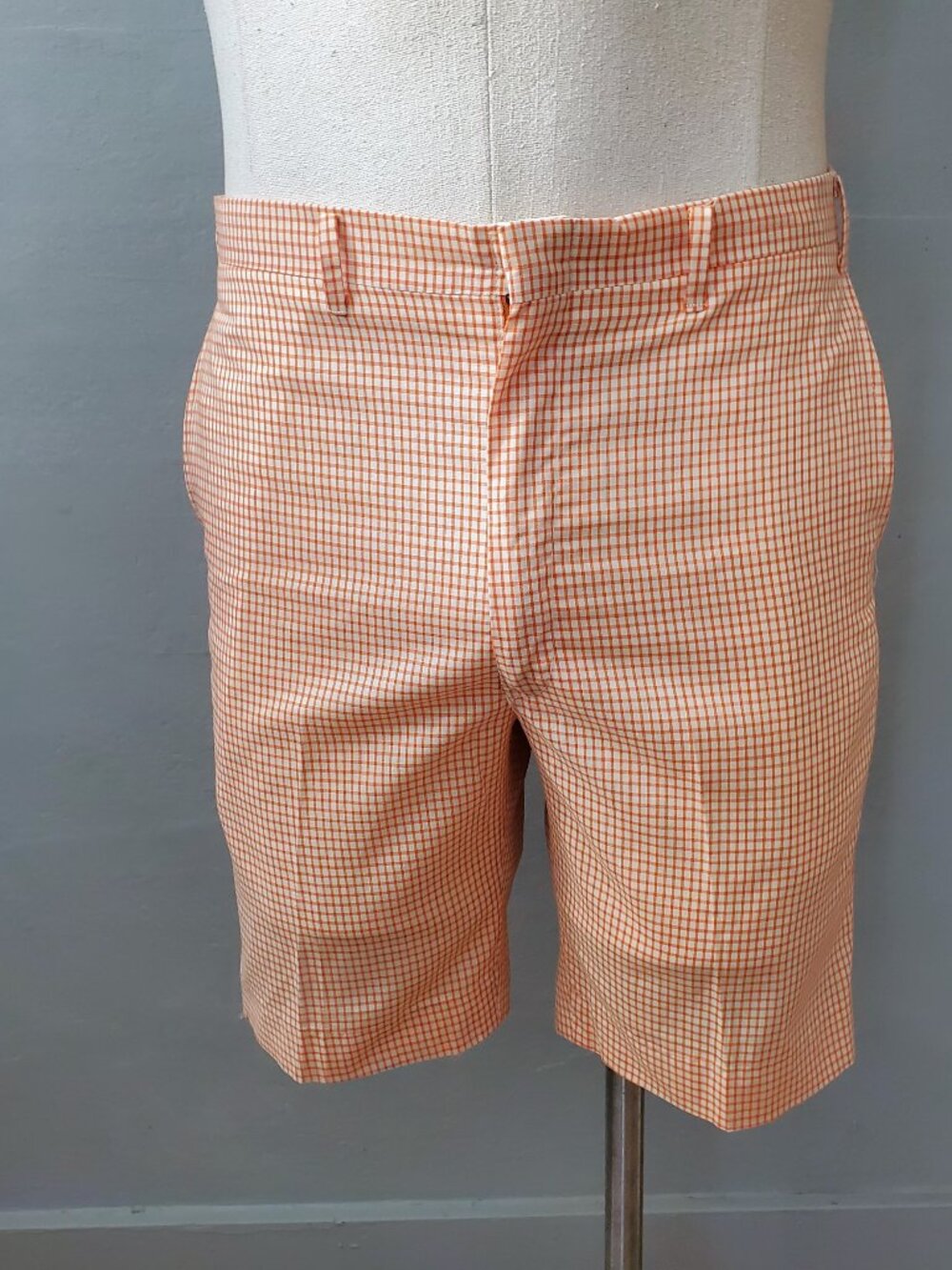 70's Ivy Style Tropical Weight Bermuda Shorts/ Vintage Collegiate Short Trousers